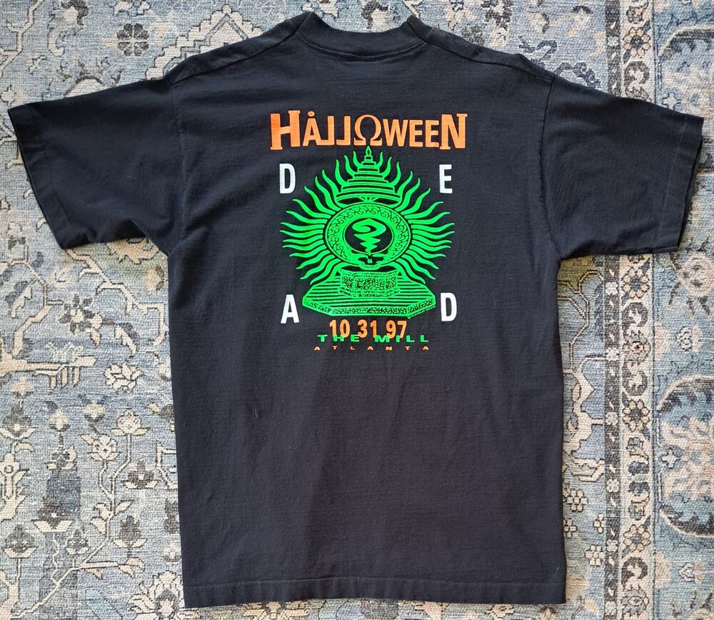 Vintage Grateful Dead Halloween Dead The Mill Atlanta 1997 Single Stitch Size L